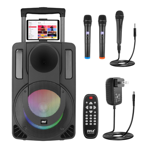 PyleUsa 8" Portable Wireless Streaming PA & Karaoke Party Audio Speaker