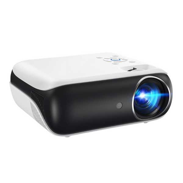 Happrun H1 9500-Lumens LCD Portable Projector With 100" Screen