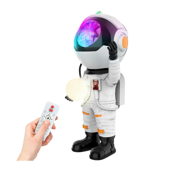 Rossetta Astronaut Galaxy Projector LED Night Light W/ Timer & Remote