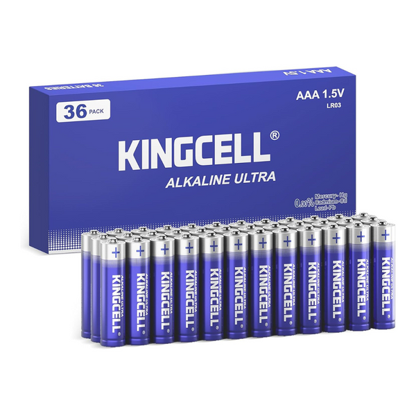 36-Pack Kingcell High-Performance Triple AAA Batteries