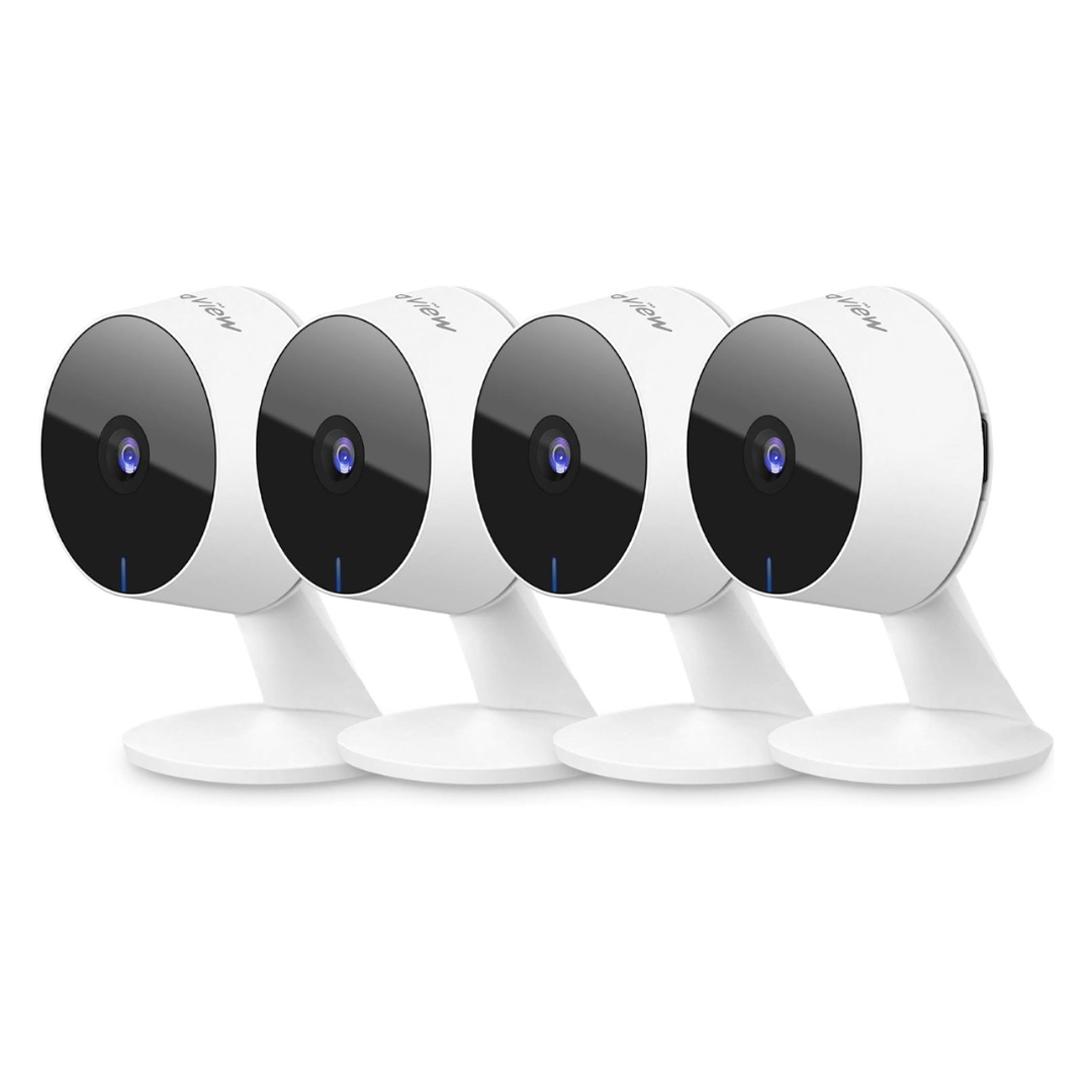 4-Piece LaView Indoor 1080P Wi-Fi Security Camera W/ 2 Way Audio