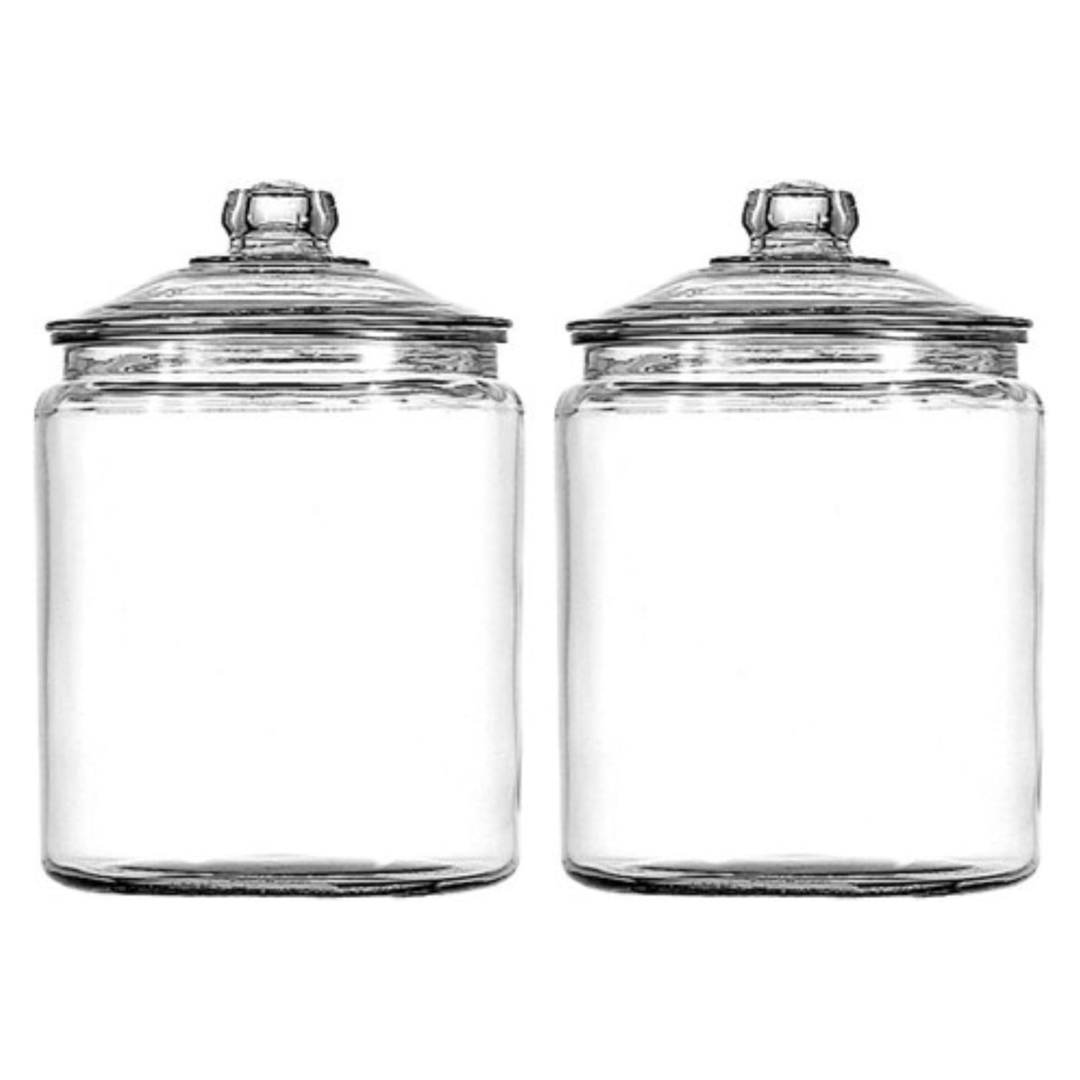 Anchor Hocking Heritage Hill 1 Gallon Glass Jar With Lid (Set Of 2)