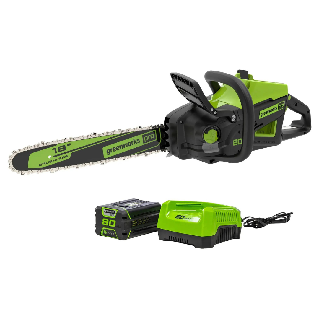 Greenworks 80V 18" Brushless Cordless Chainsaw