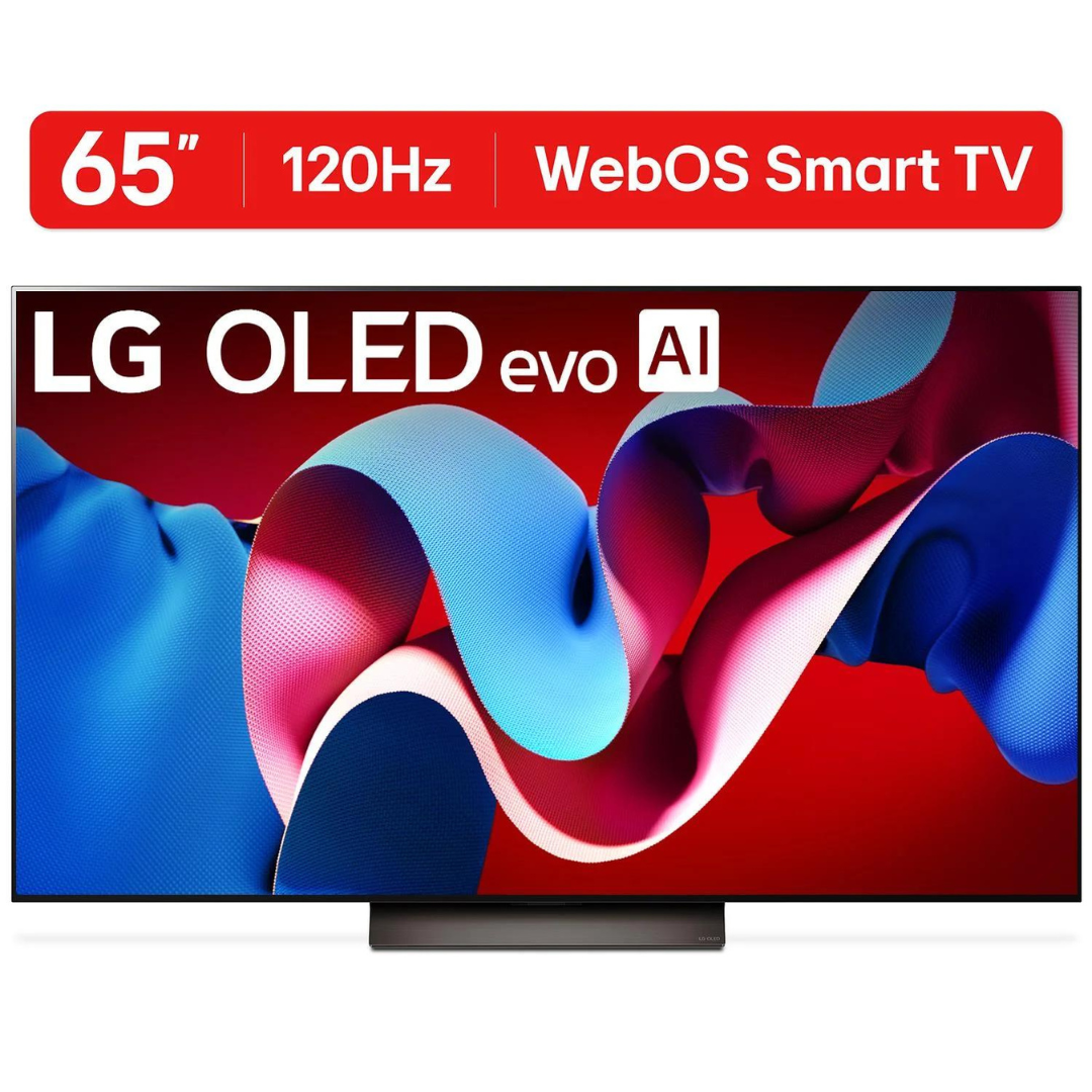 LG C4 Series 65" 4K Ultra HDR Smart OLED Evo TV (2024