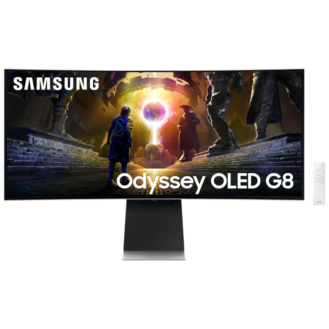 SAMSUNG Odyssey G85SD Series 34" Curved WQHD QD-OLED Gaming Monitor