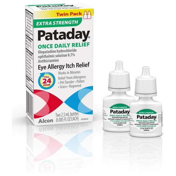 2-Pack Pataday Once Daily Allergy Itch Relief, 2.5-Ml (Extra Strength)