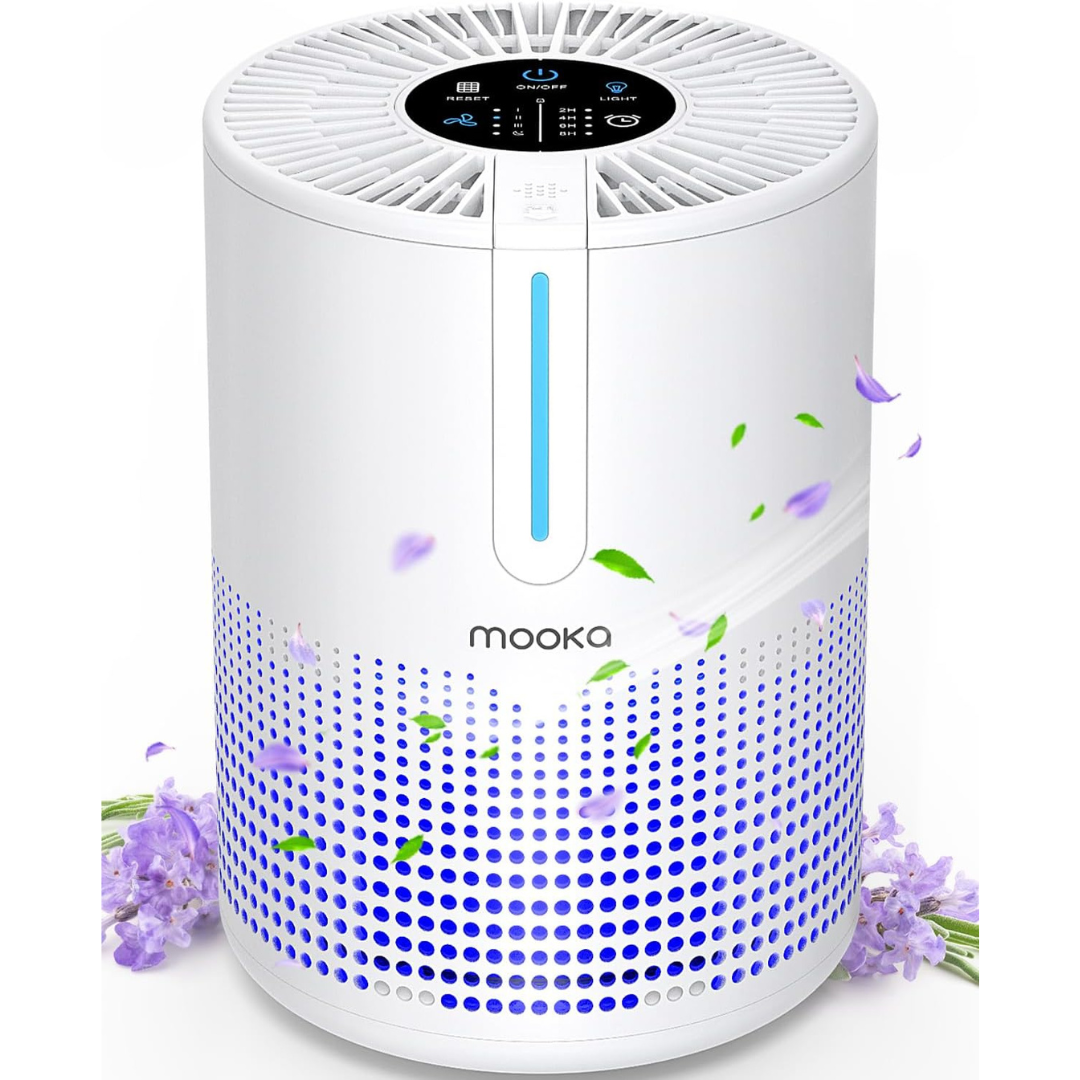 Mooka H13 HEPA Filter Small Portable Air Purifier