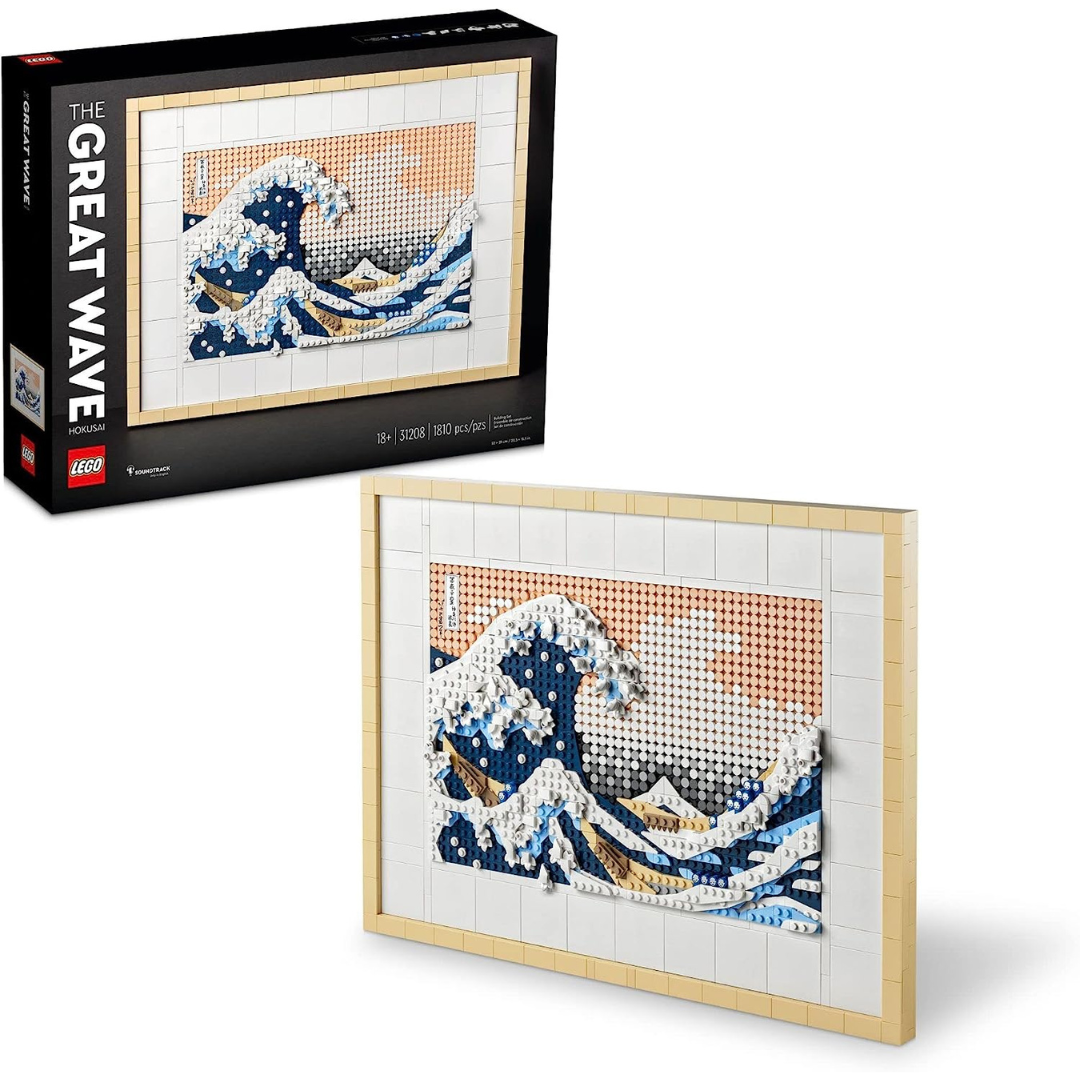 LEGO Art Hokusai The Great Wave 3D Japanese Wall Art Craft Kit (31208)