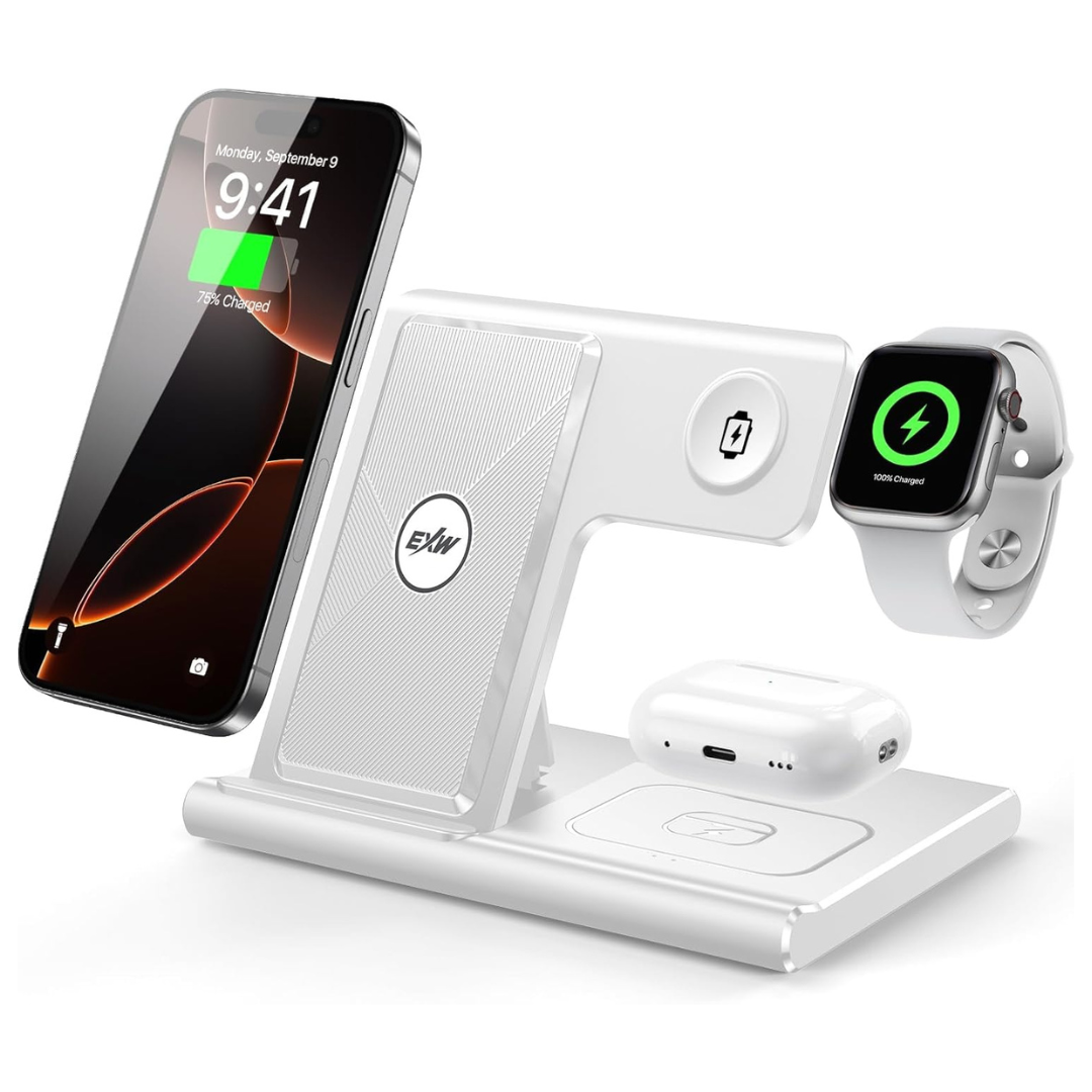 EXW 3-In-1 Wireless Charging Station For Apple Devices