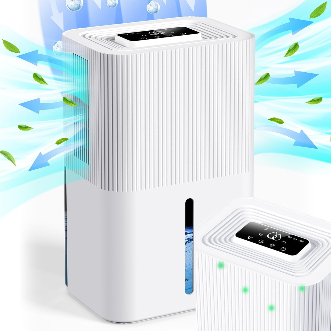 Portable Smart Quiet Home Dehumidifier With Auto Shut-Off