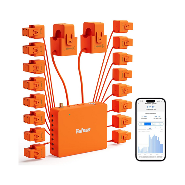 Refoss Electricity Usage Monitor With 16 x 60A Circuit Sensors