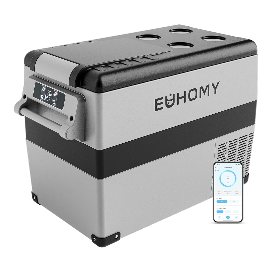 EUHOMY 12 Volt 48Qt Electric Portable Cooler Refrigerator