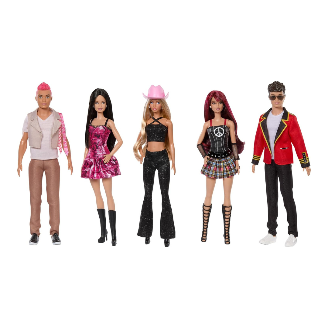 Barbie RBD Set Of 5 Band Collectible Fashion Dolls