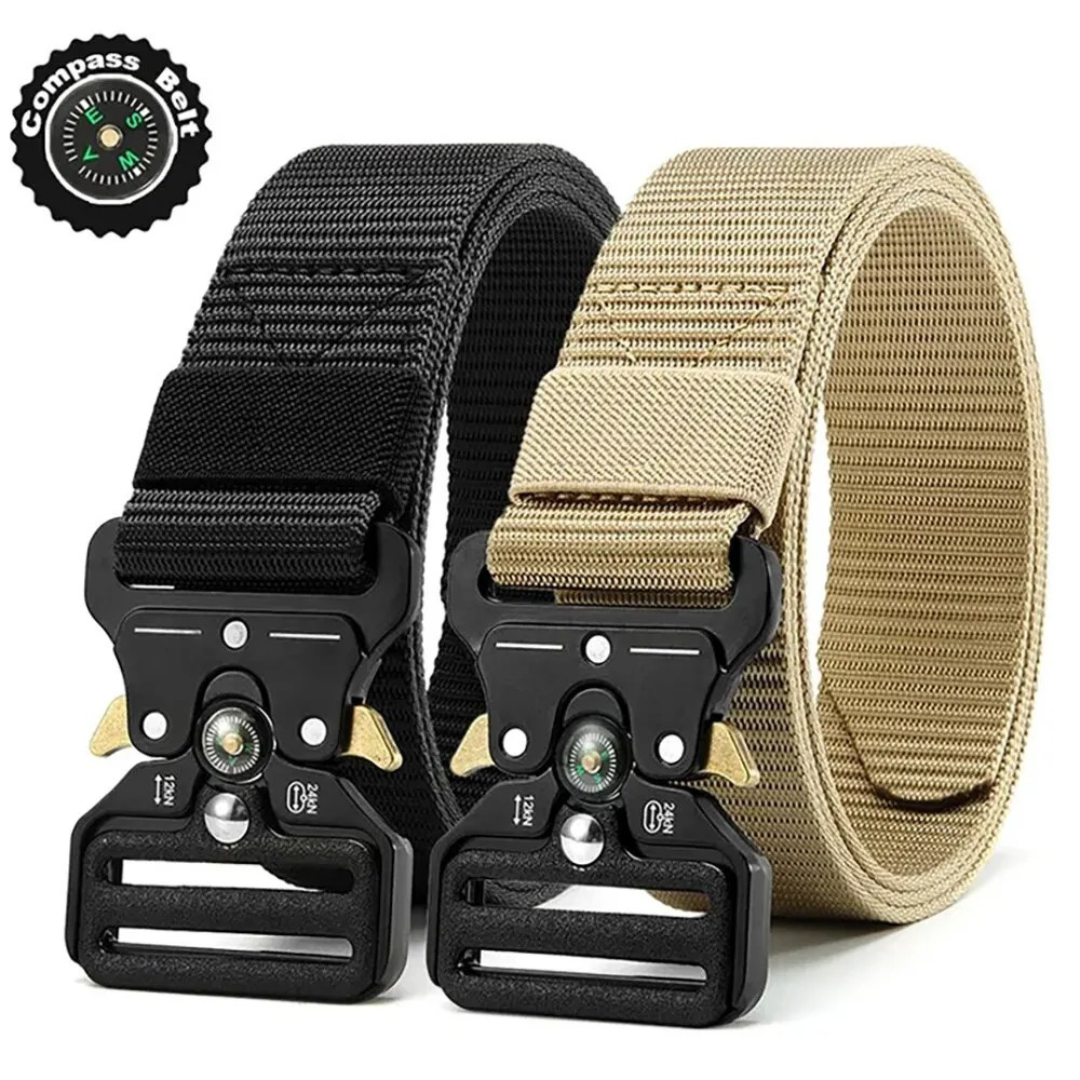 2-Pack Men's Military Style Tactical Belts