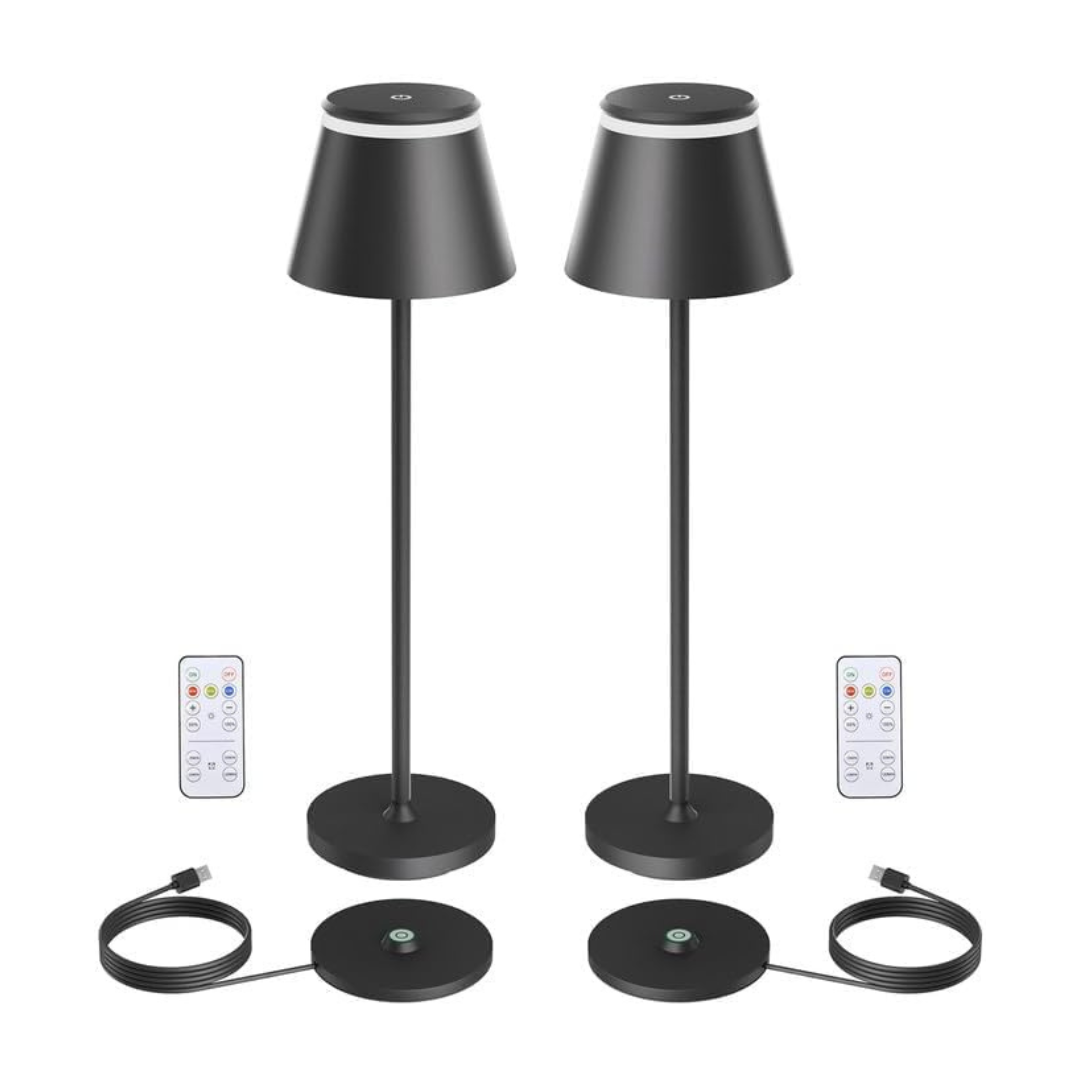 2-Pack Yupola 5000mAh Rechargeable Cordless Table Desk Lamp