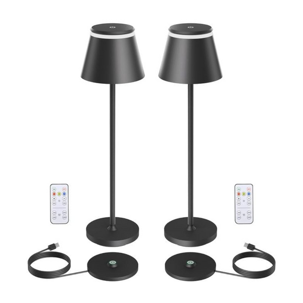 2-Pack Yupola 5000mAh Rechargeable Cordless Table Desk Lamp