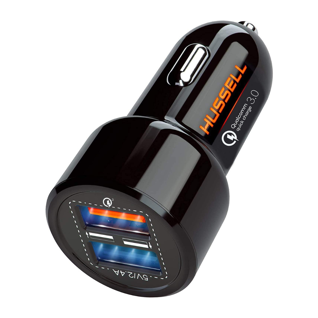 Hussell 36W Dual USB-A 5.4A Fast Car Charger Adapter