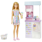 Barbie Ice Cream Shop 12" Blonde Doll Playset With Accessories