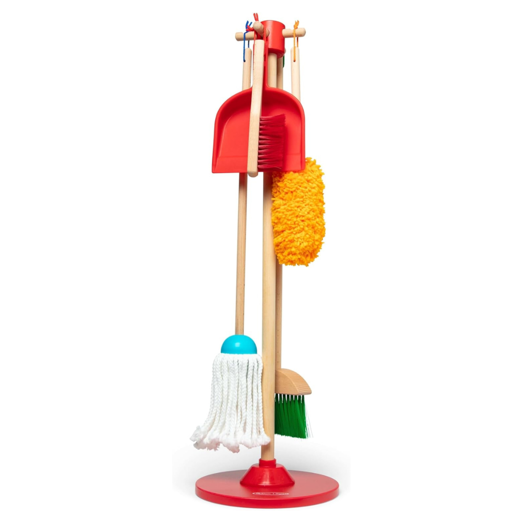 6-Piece Melissa & Doug Let's House Dust Sweep Mop Pretend Play Set