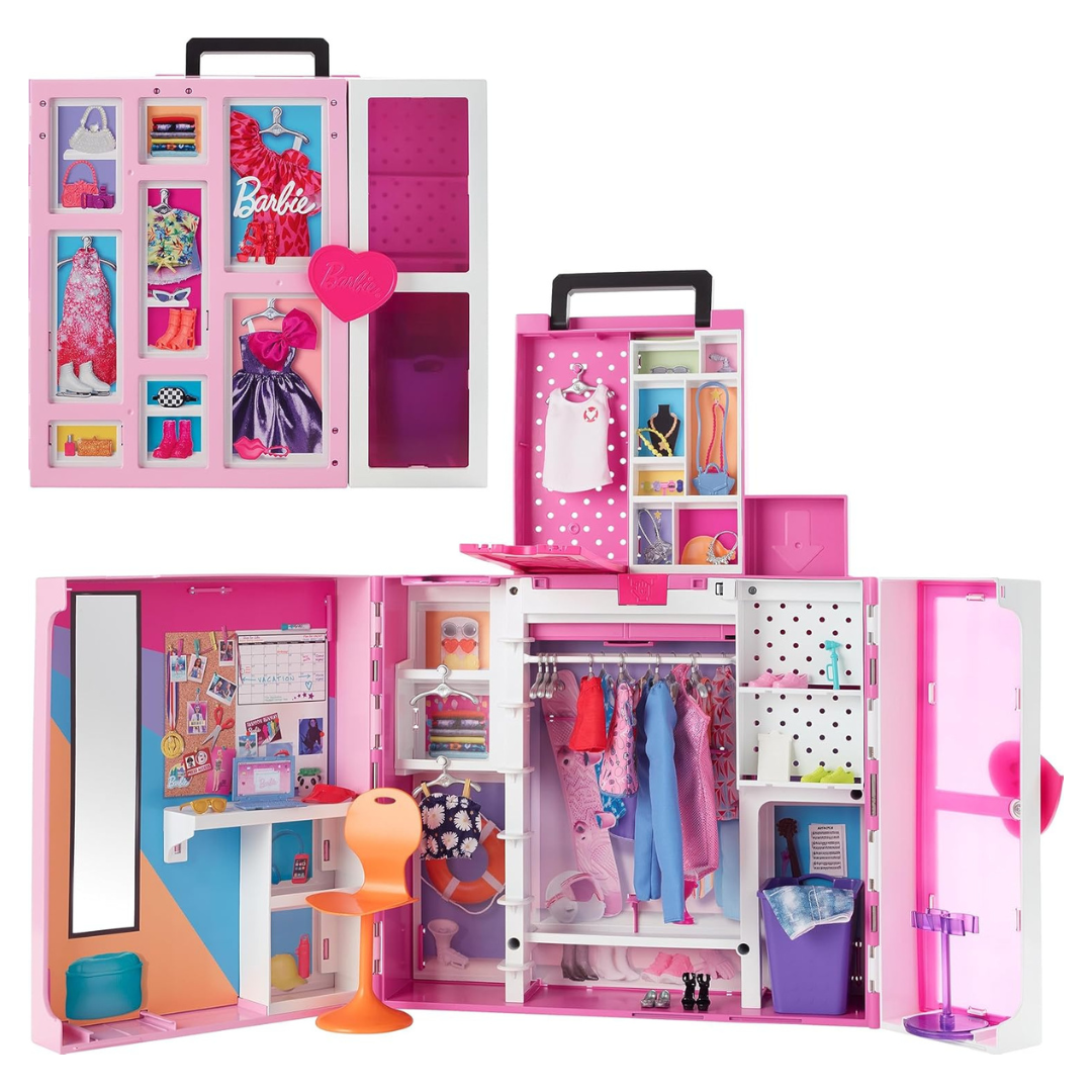 Barbie Dream Closet Playset With 35+ Clothes And Accessories