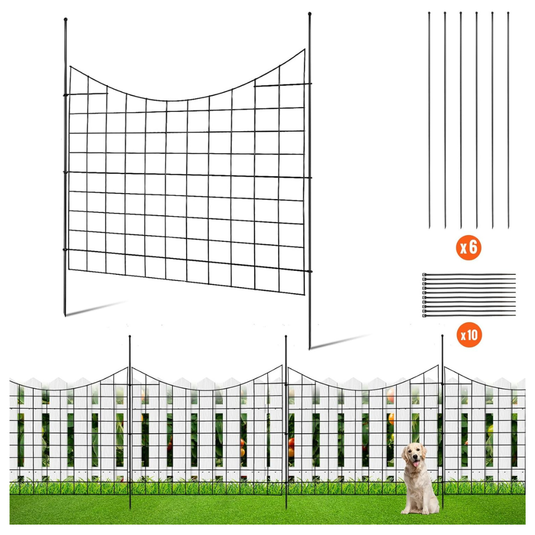 Vevor 36.6in(H) x12ft(L) Decorative Garden No Dig Fenc