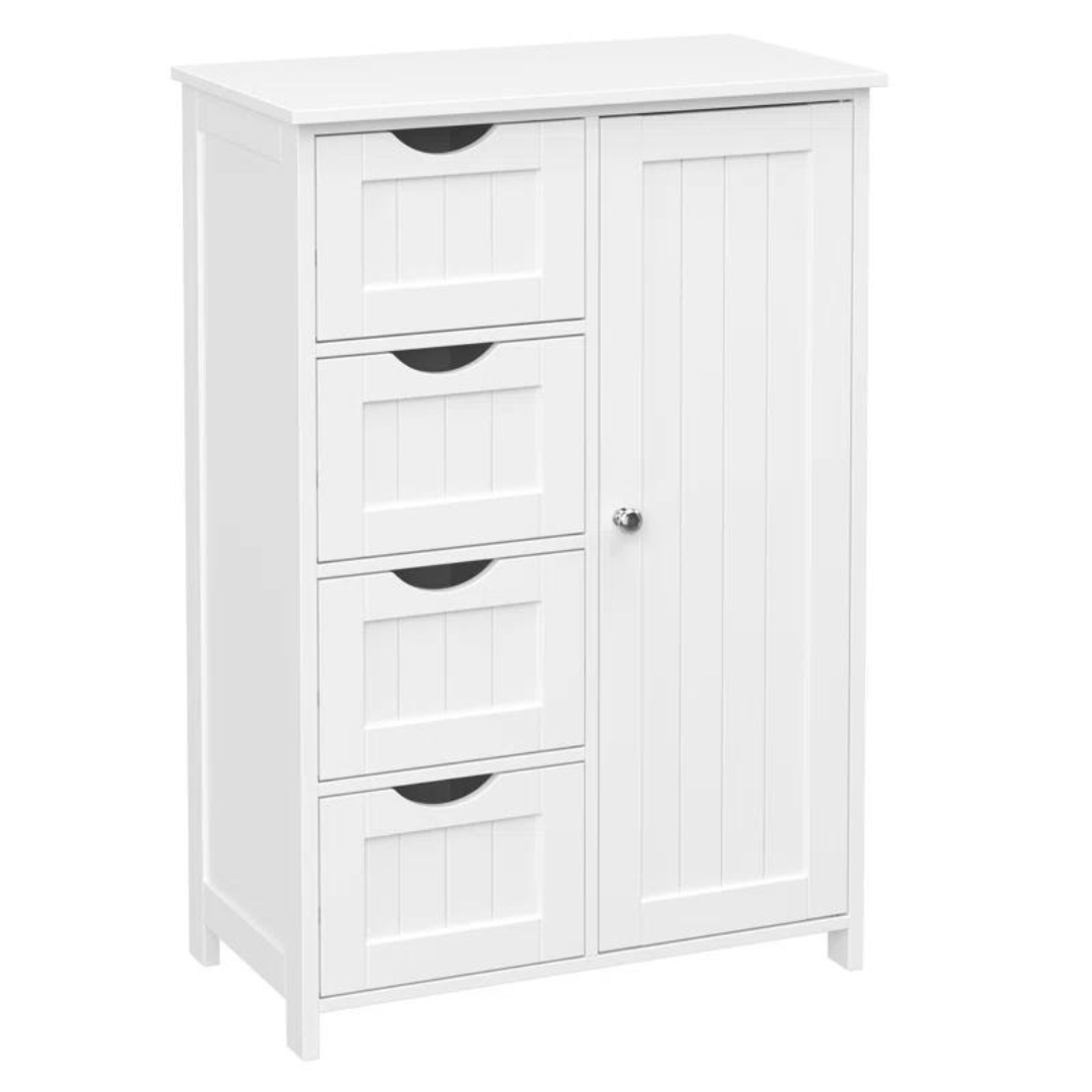 Beachcrest Home Manhattan Bathroom Floor Storage Cabinet