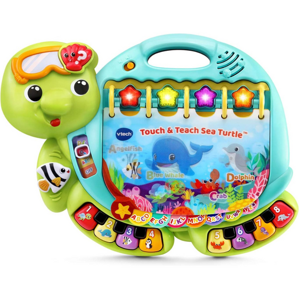 Vtech Touch And Teach Sea Turtle Interactive Learning Book