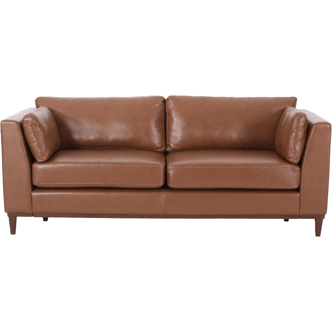 Christopher Knight Home Warbler Sofa, Cognac Brown