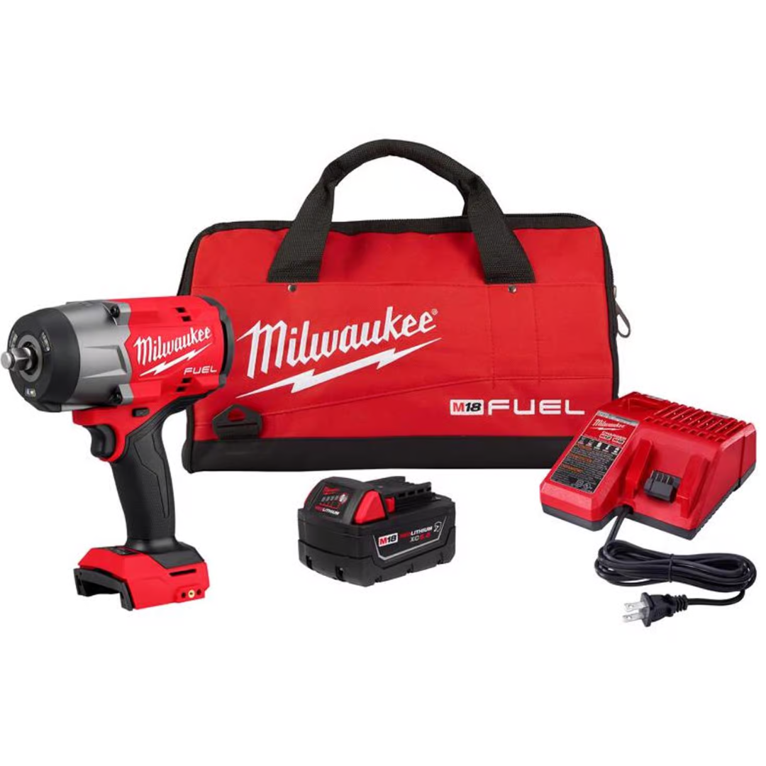 Milwaukee M18 1/2 In. Cordless Brushless High Torque Impact Wrench Kit