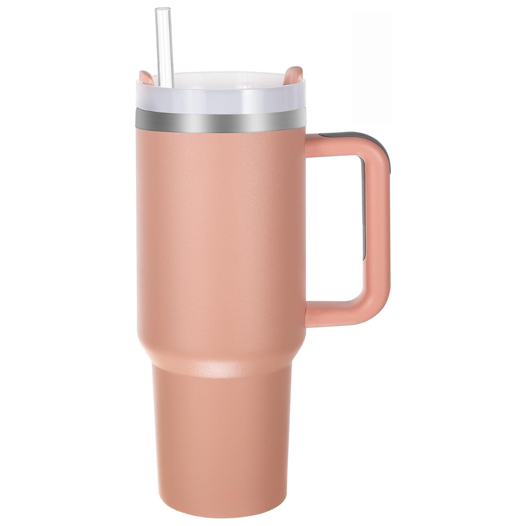 40oz Stainless Steel Vacuum Insulated Tumbler With Lid And Straw