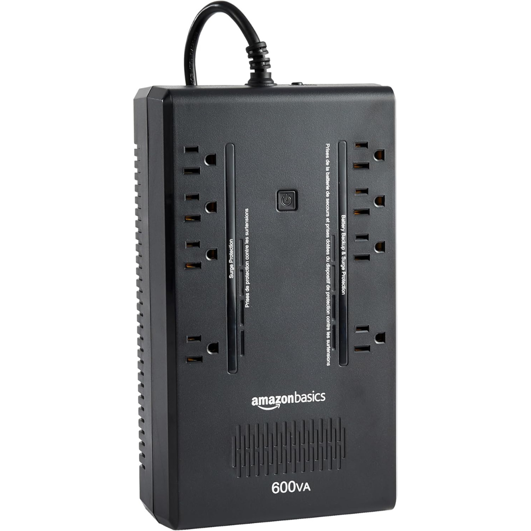 Amazon Basics Standby UPS 600VA 360W Battery Backup