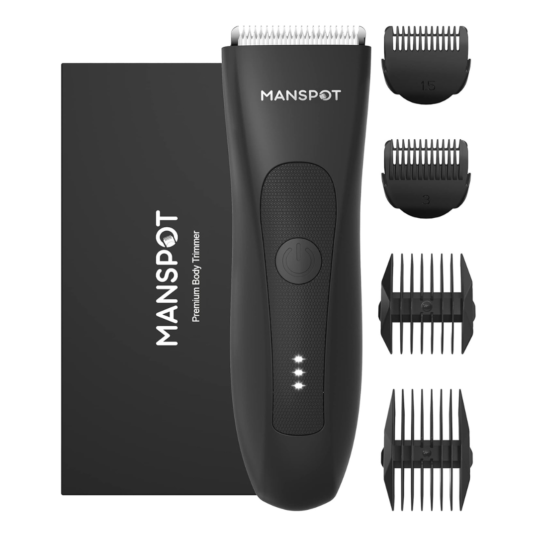 Manspot Men's Electric Ball Replaceable Ceramic Blade Heads Hair Trimmer