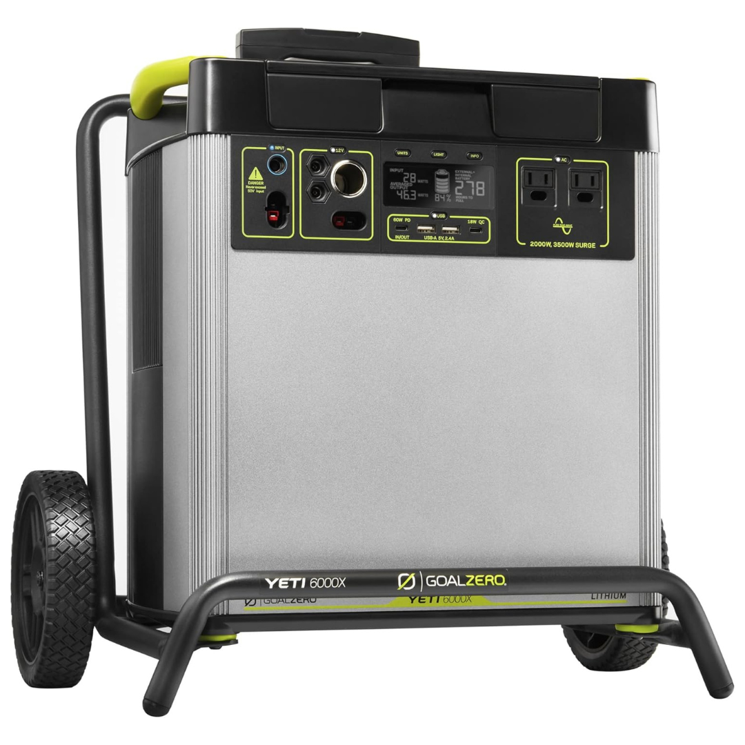 Yeti 6000Wh Portable Solar-Powered Power Station Generator