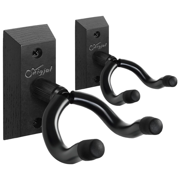 2-Pack Hardwood Guitar Wall Mount Hangers With Rotatable Hook (Various)