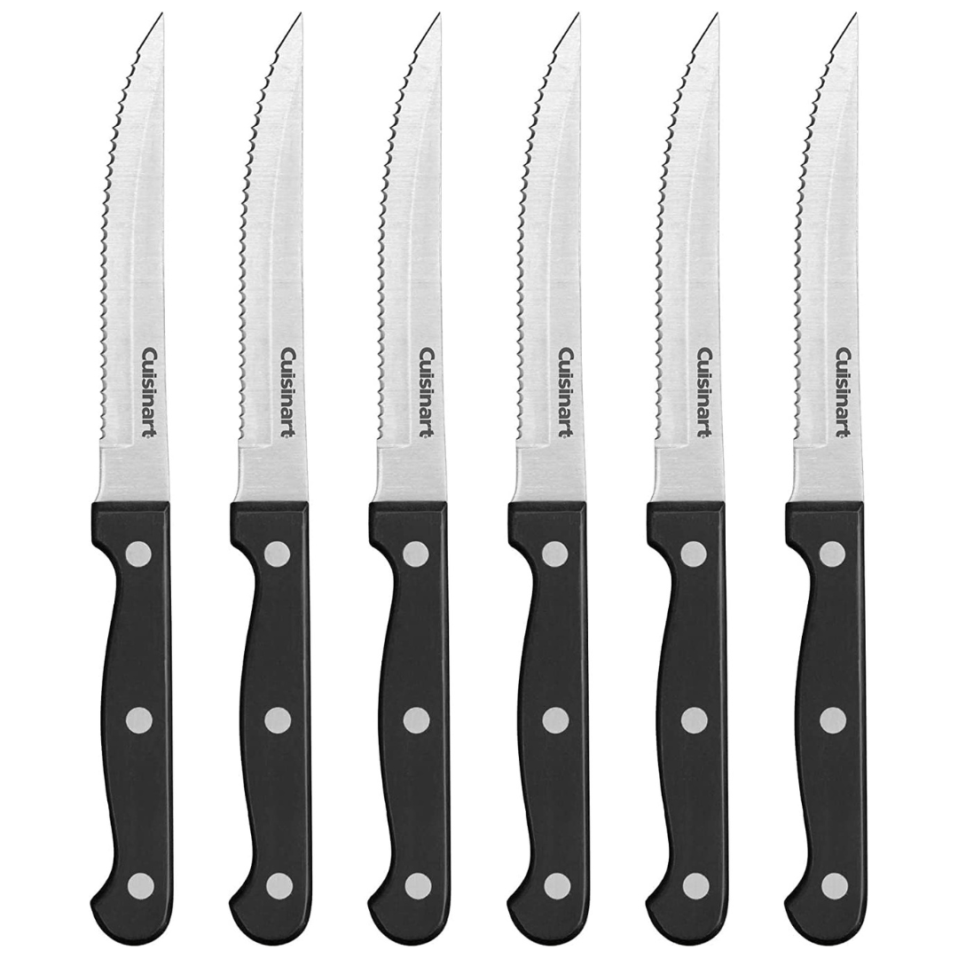 6-Pieces Cusinart Lightweight Stainless Steel Steak Knife Set