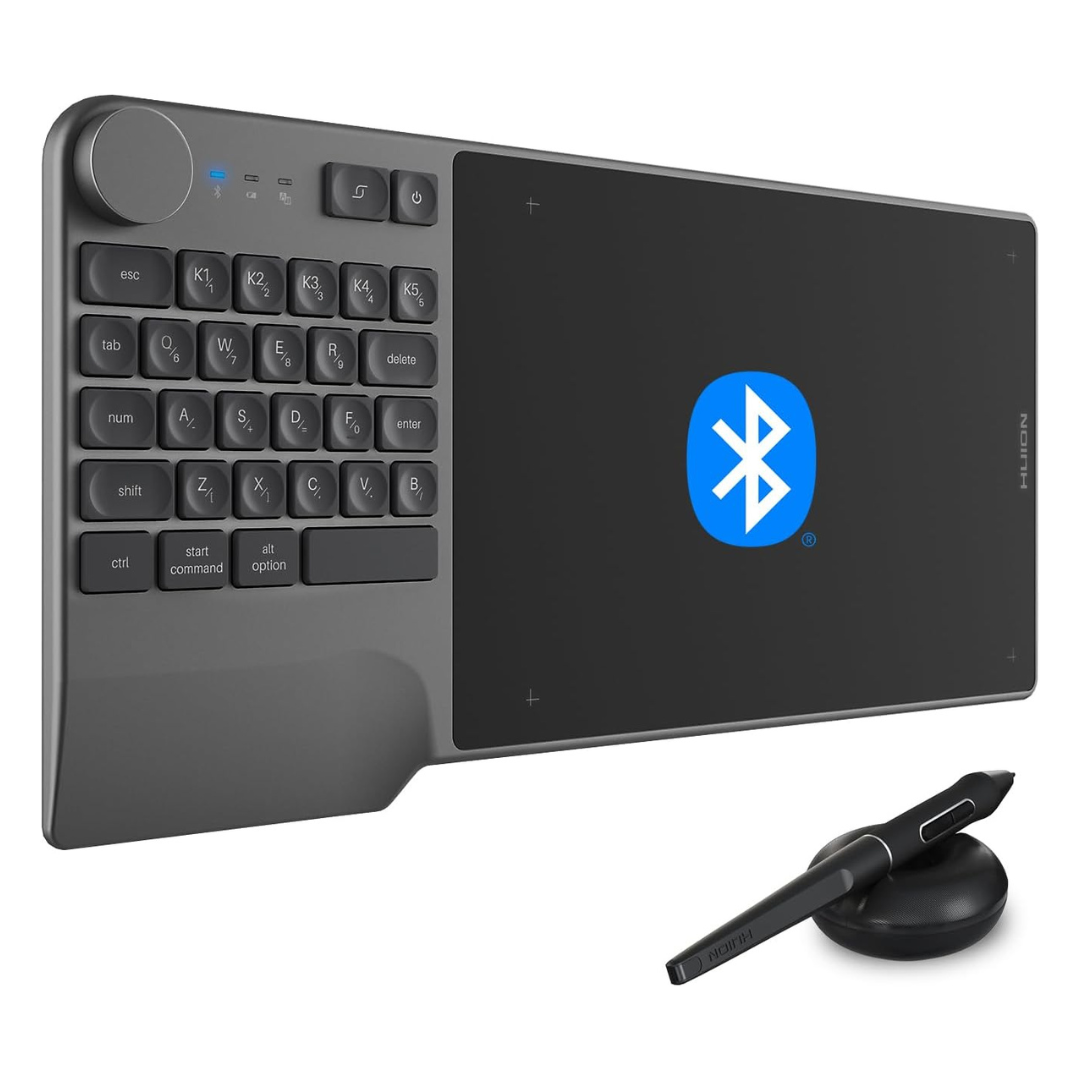 HUION Inspiroy Keydial KD200 Bluetooth Graphic Tablet