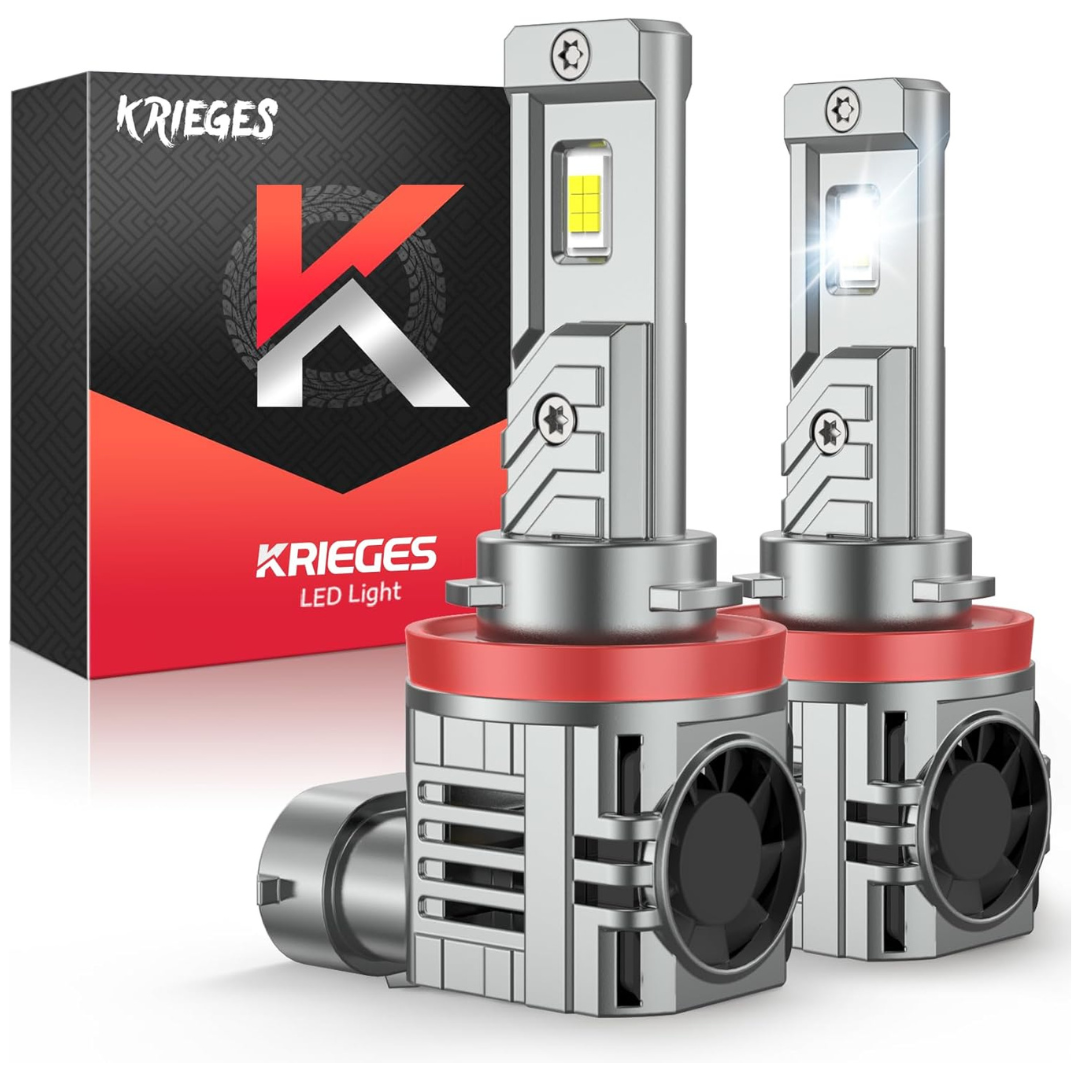 2-Pack Krieges H11 Light Bulb