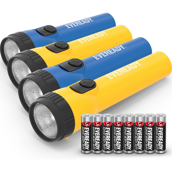 EVEREADY LED Flashlights With AA Batteries Included (4-Pack)