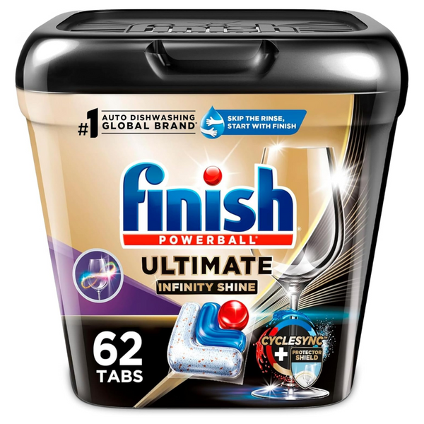 *PRIME BIG DEAL!* – FINISH Ultimate Plus Infinity Shine Dishwasher Pods (62 Count)