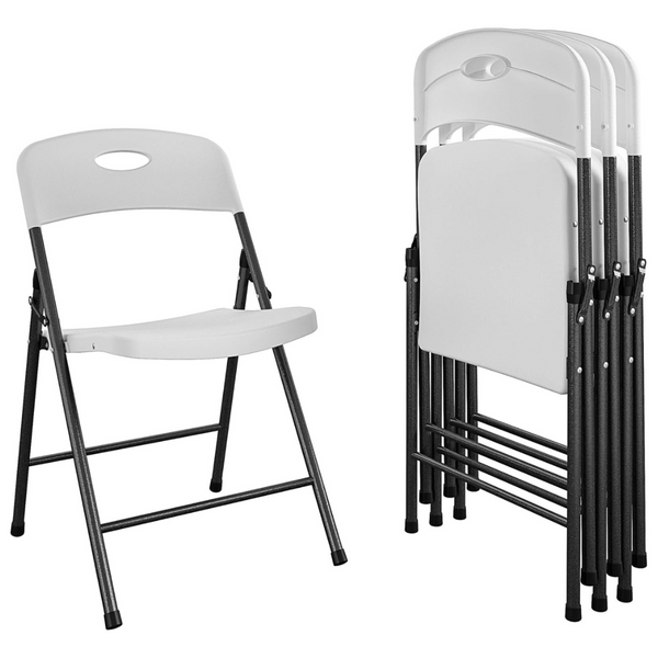 Cosco White Folding Chairs (4-Pack)