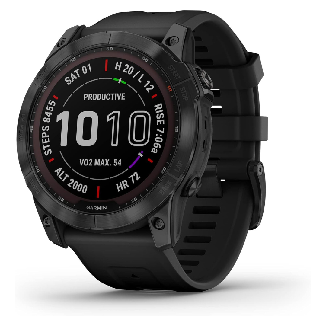 *PRIME BIG DEAL!* – Garmin Fenix 7X Sapphire Solar, Larger Sized Adventure Smartwatch