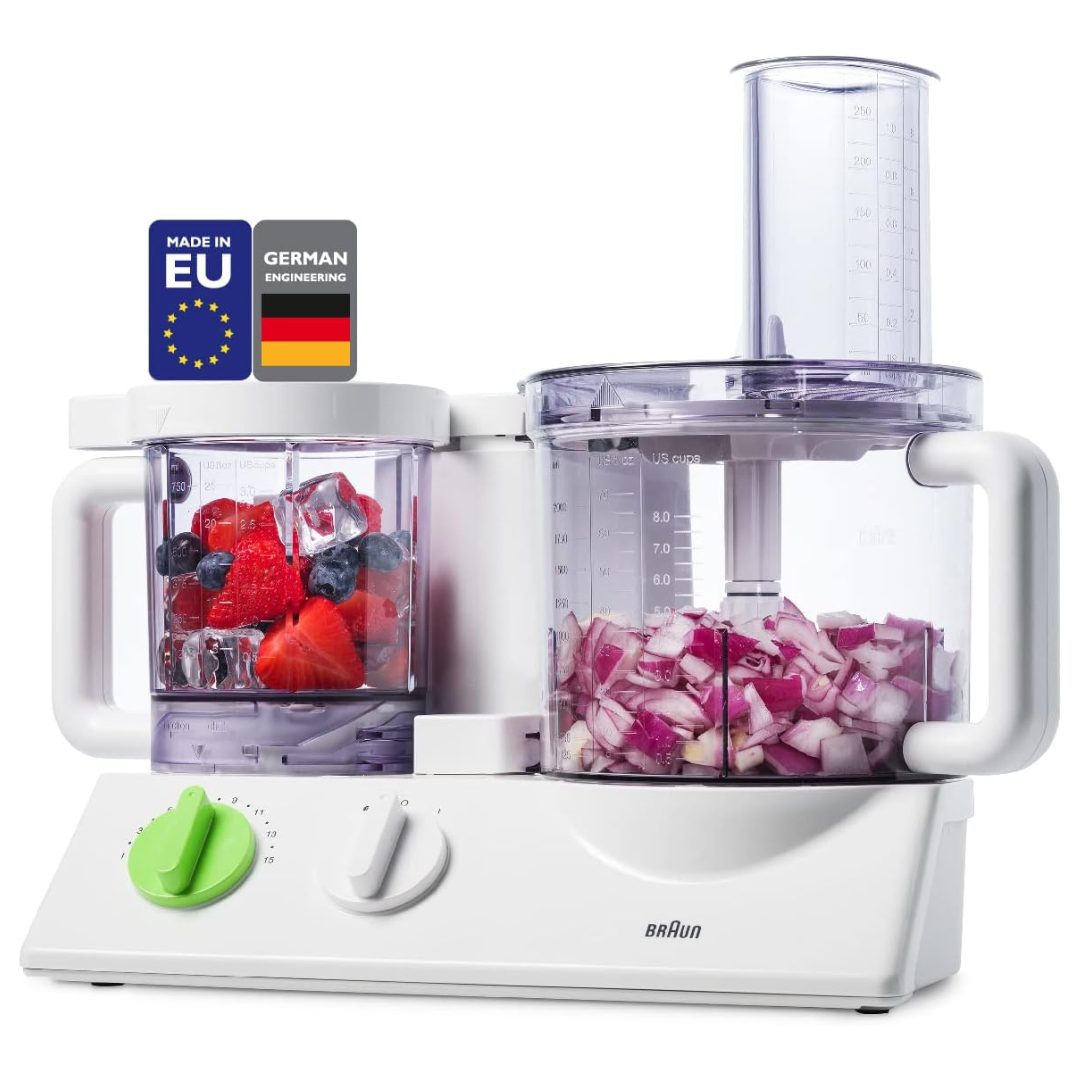 Braun 12 In 1 Multi-Functional Food processor | Kitchen System With Dual Control Technology