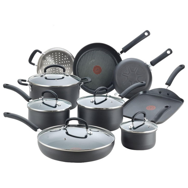 T-Fal 14 PC Ultimate Hard Anodized Nonstick Cookware Set