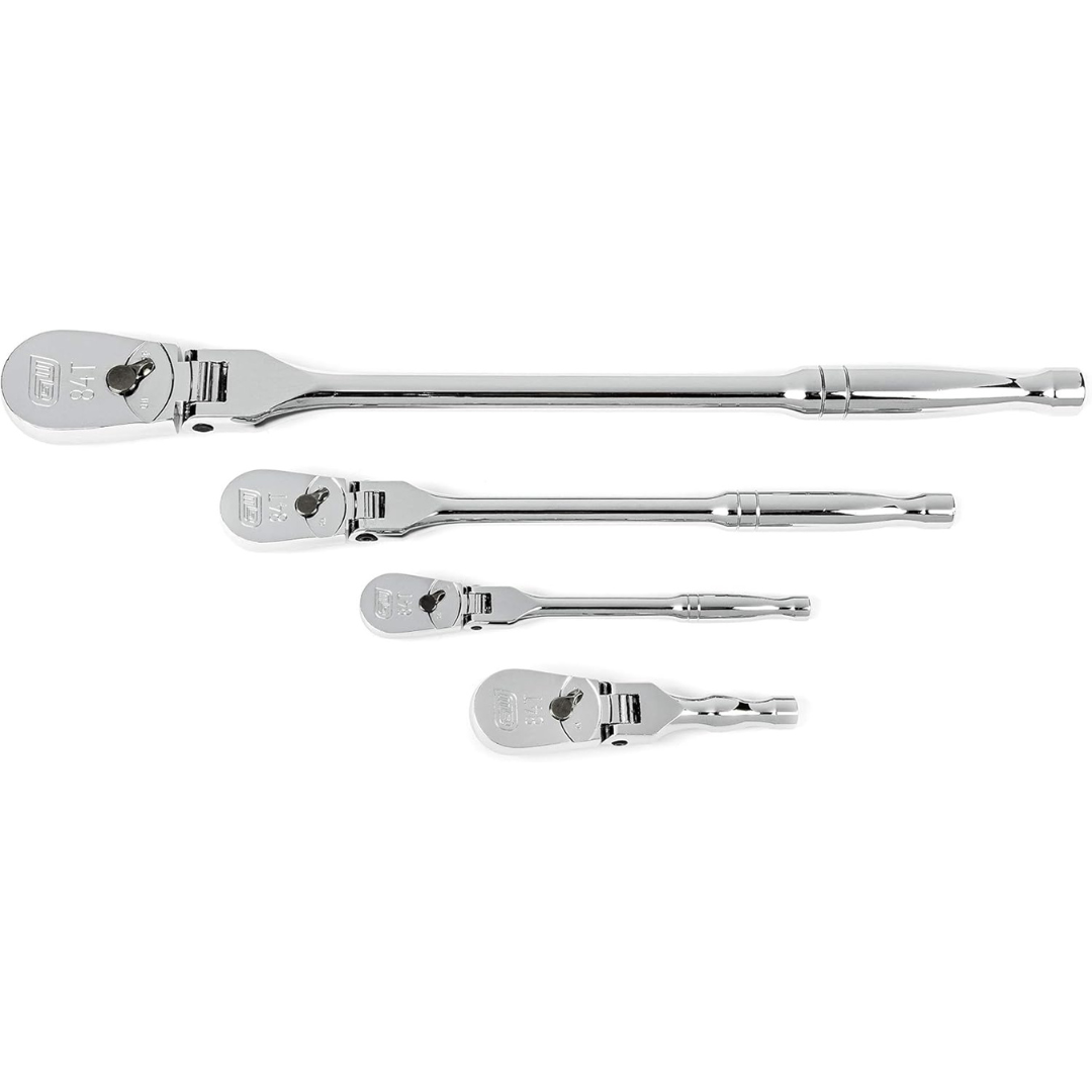 4-Piece Gearwrench 84 Tooth Flex Head Teardrop Ratchet Set