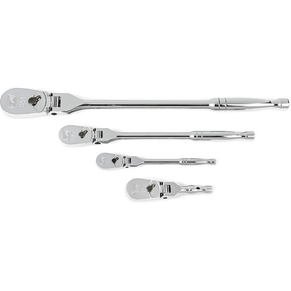 4-Piece Gearwrench 84 Tooth Flex Head Teardrop Ratchet Set