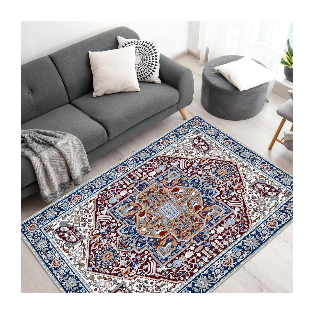 Small Soft Boho Area Rug (3 x 5ft)