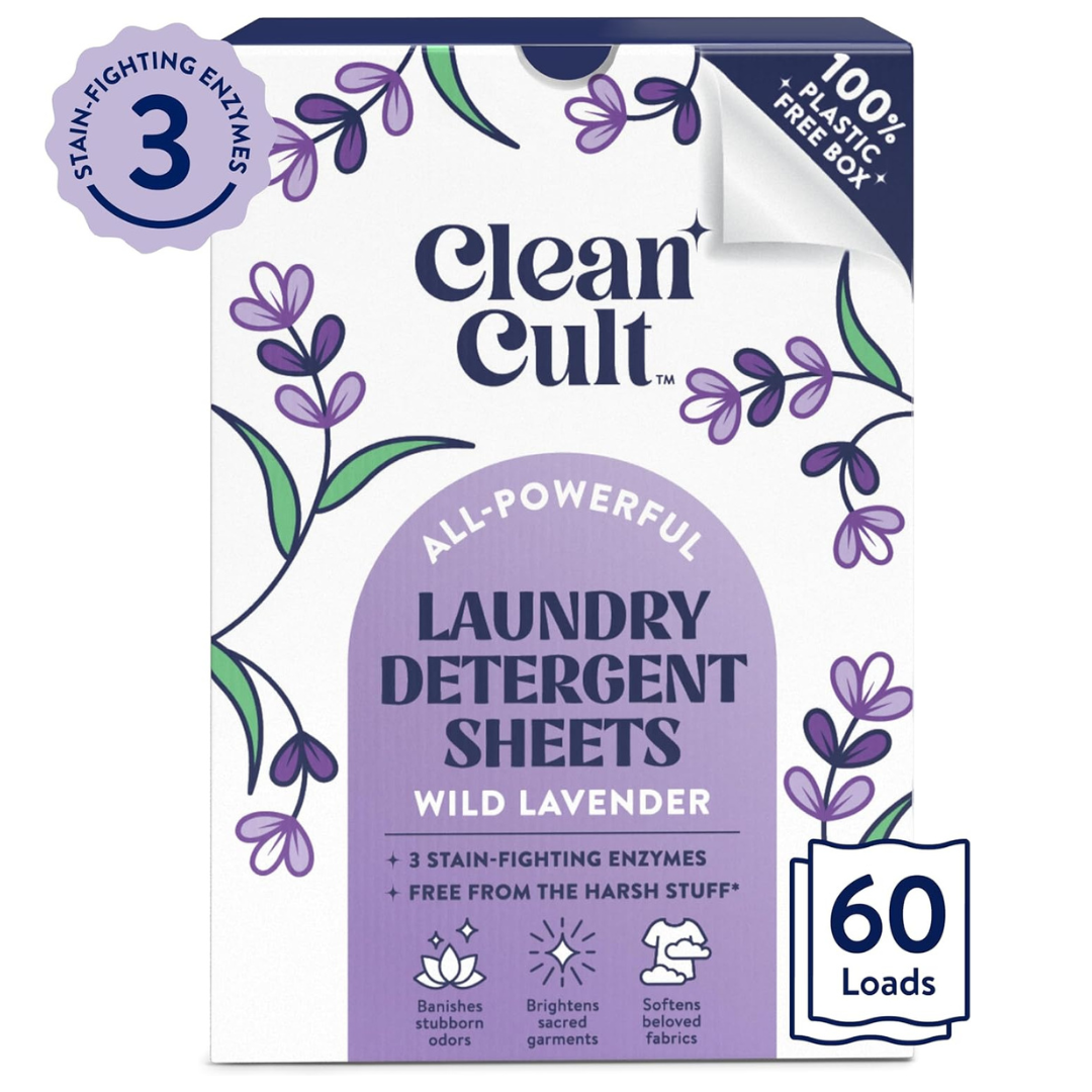 60-Count Cleancult Laundry Detergent Sheets (Various)