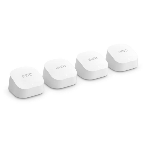 4-Pack Amazon Eero 6+ AX3000 WiFi 6 Gigabit Mesh Router System