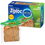 280-Count Ziploc Sandwich Bags With Grip 'N Seal Technology