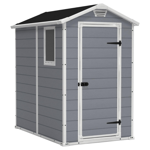 Keter Manor 4×6 Resin Outdoor Storage Shed Kit